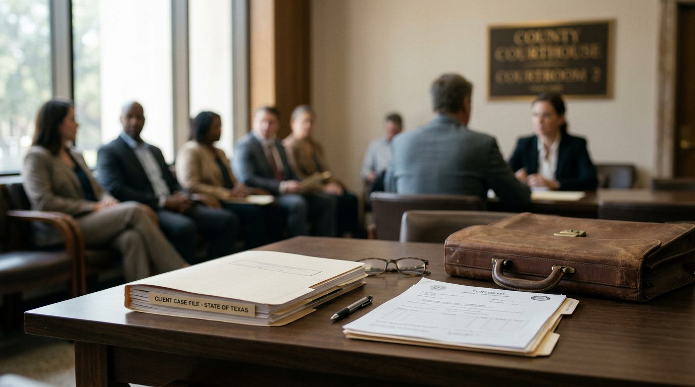 Texas Crime Lawyer: What Happens After a Charge. a realistic, non-graphic photo of the setting of texas crime happens charge: the place and the objects involved, no injured people, no medical equipment, no wheelchairs or walkers